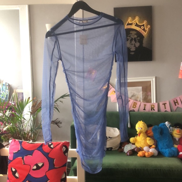 Intimately free people x REVOLVE  last layer long sleeve sheer top in FJORD XS - Picture 4 of 8